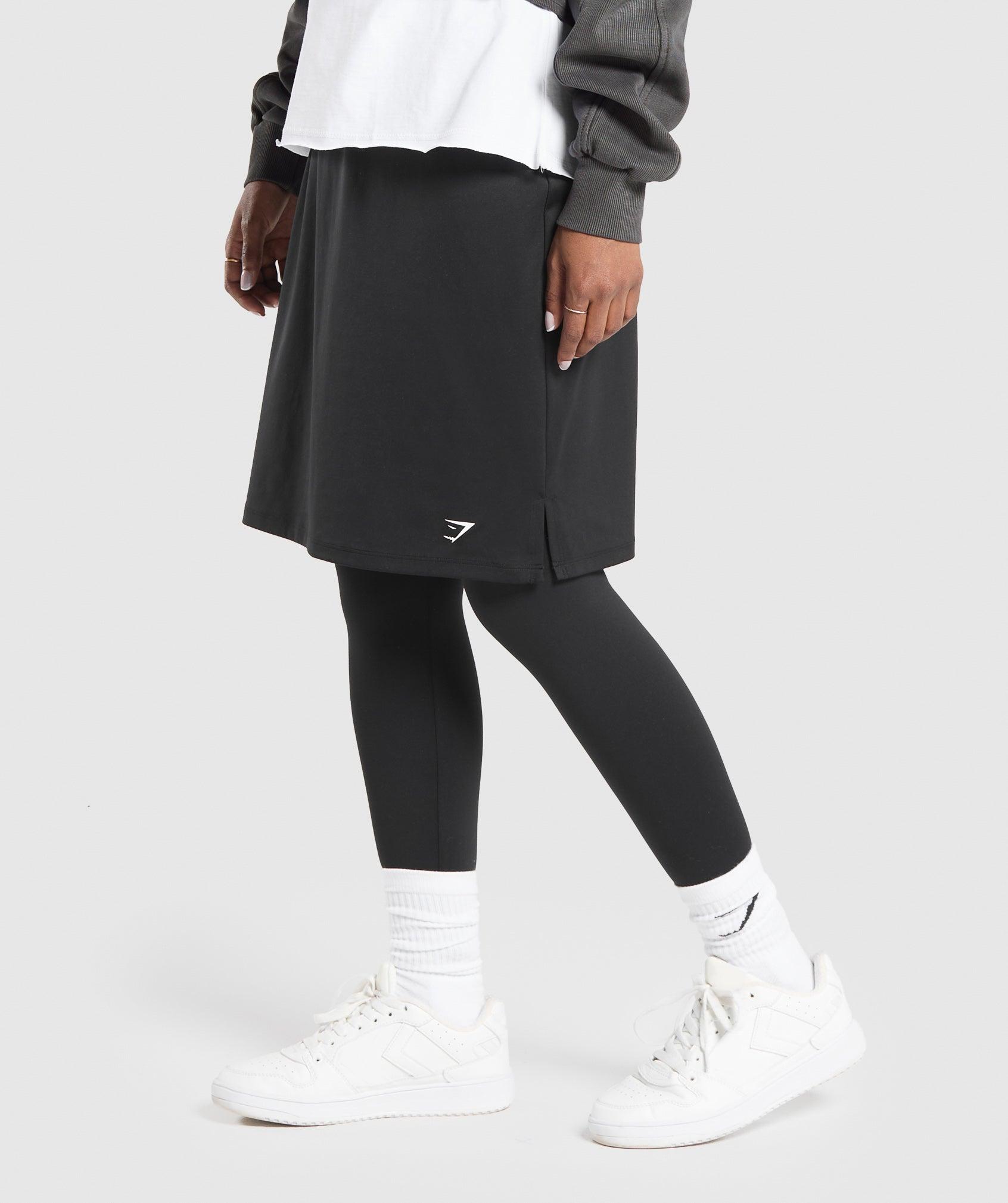 2 in 1 High Waisted Skirt Leggings Product Image