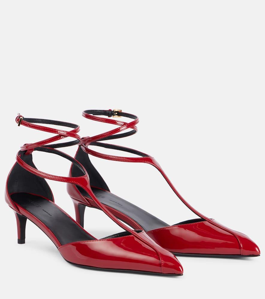 KHAITE Mia 45 Patent Leather Pumps In Red Product Image