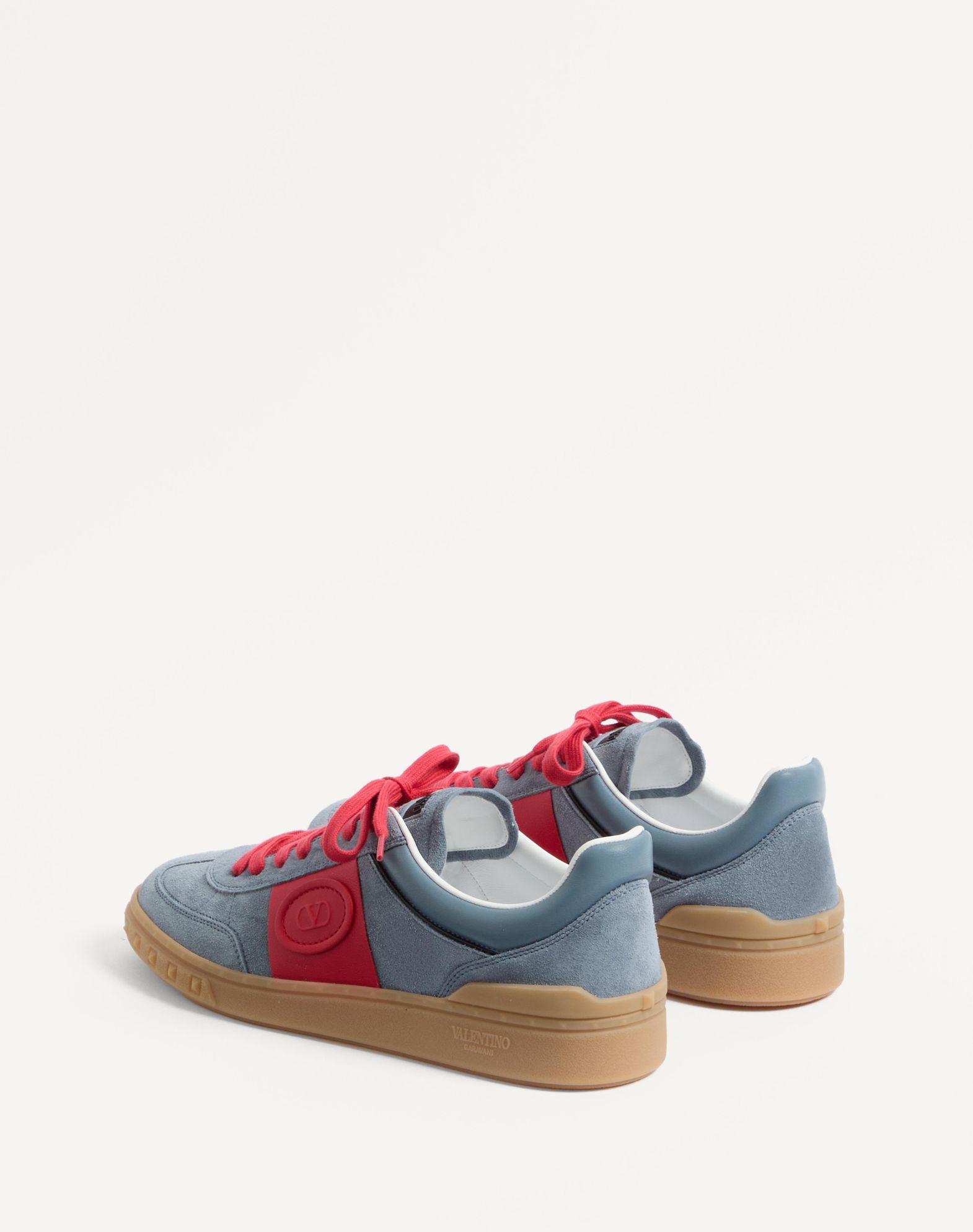 Upvillage Low Top Sneaker In Split Leather And Calfskin Nappa Leather Product Image