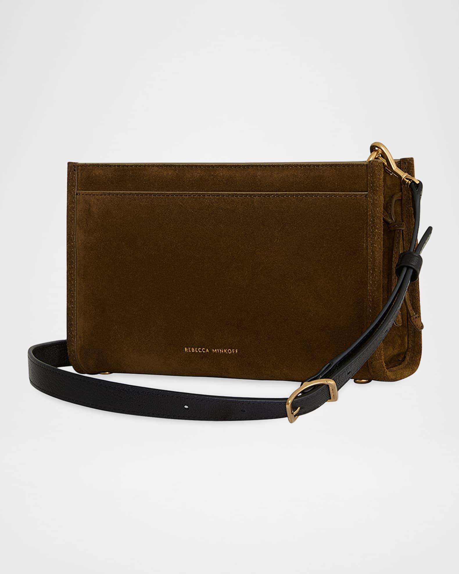 Crosby Suede Strap-Embellished Crossbody Bag Product Image