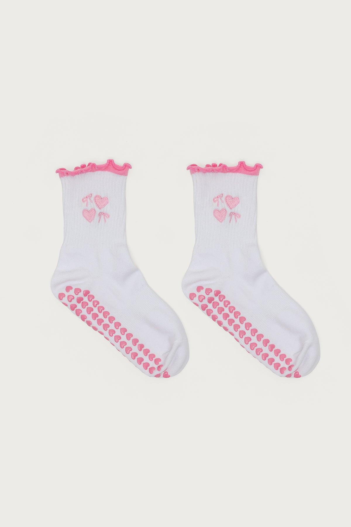 Heart & Bow Pilates Socks Product Image