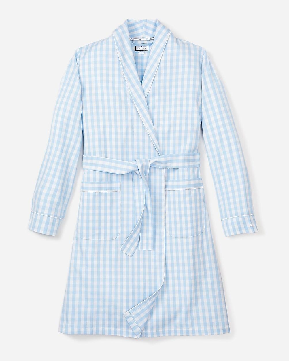 Petite Plume womens gingham robe Product Image