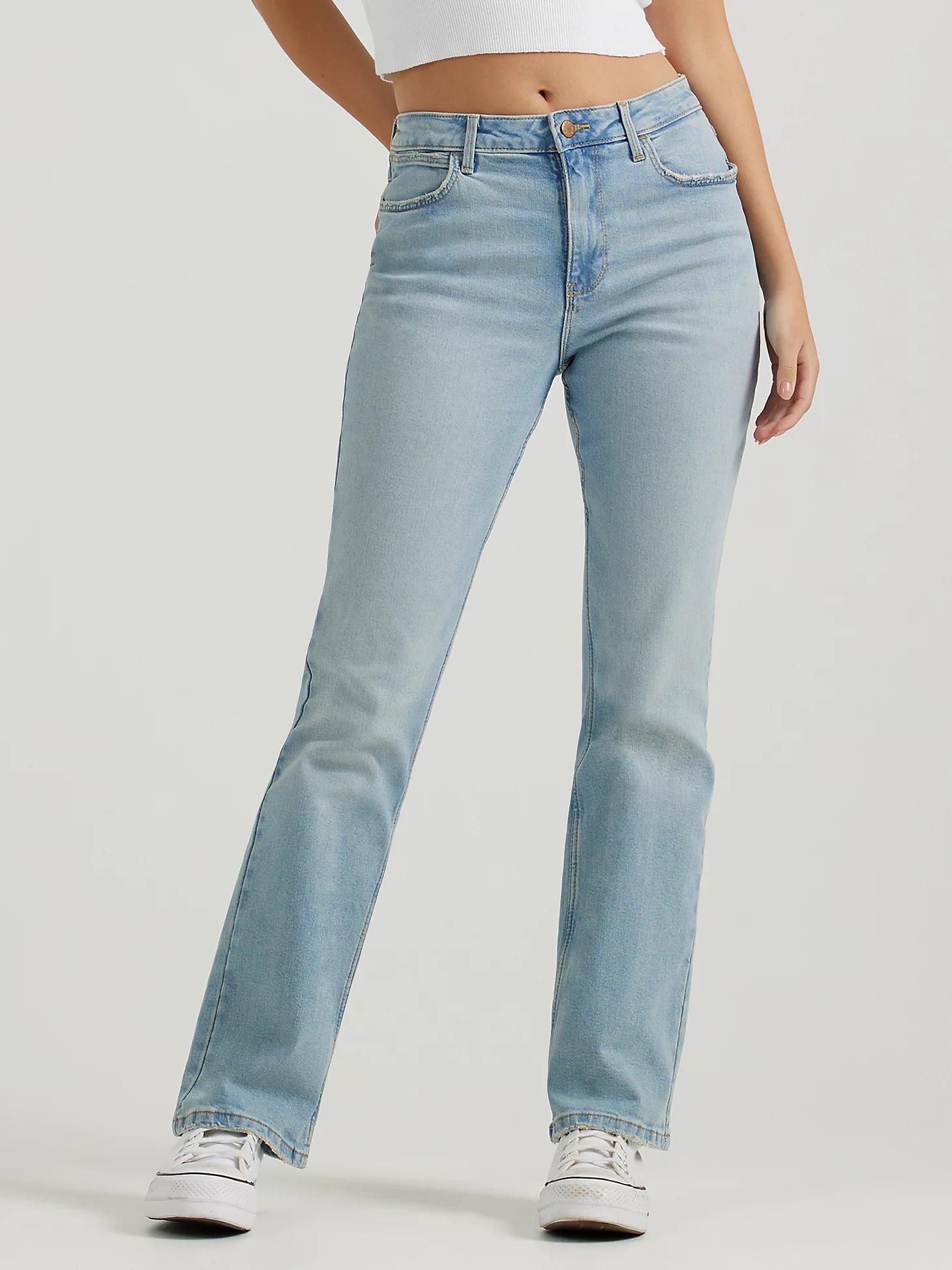 Women's Wrangler® High Rise Bold Boot Jean in Light Wash Product Image