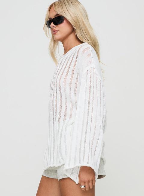 Ambra Sweater White Product Image