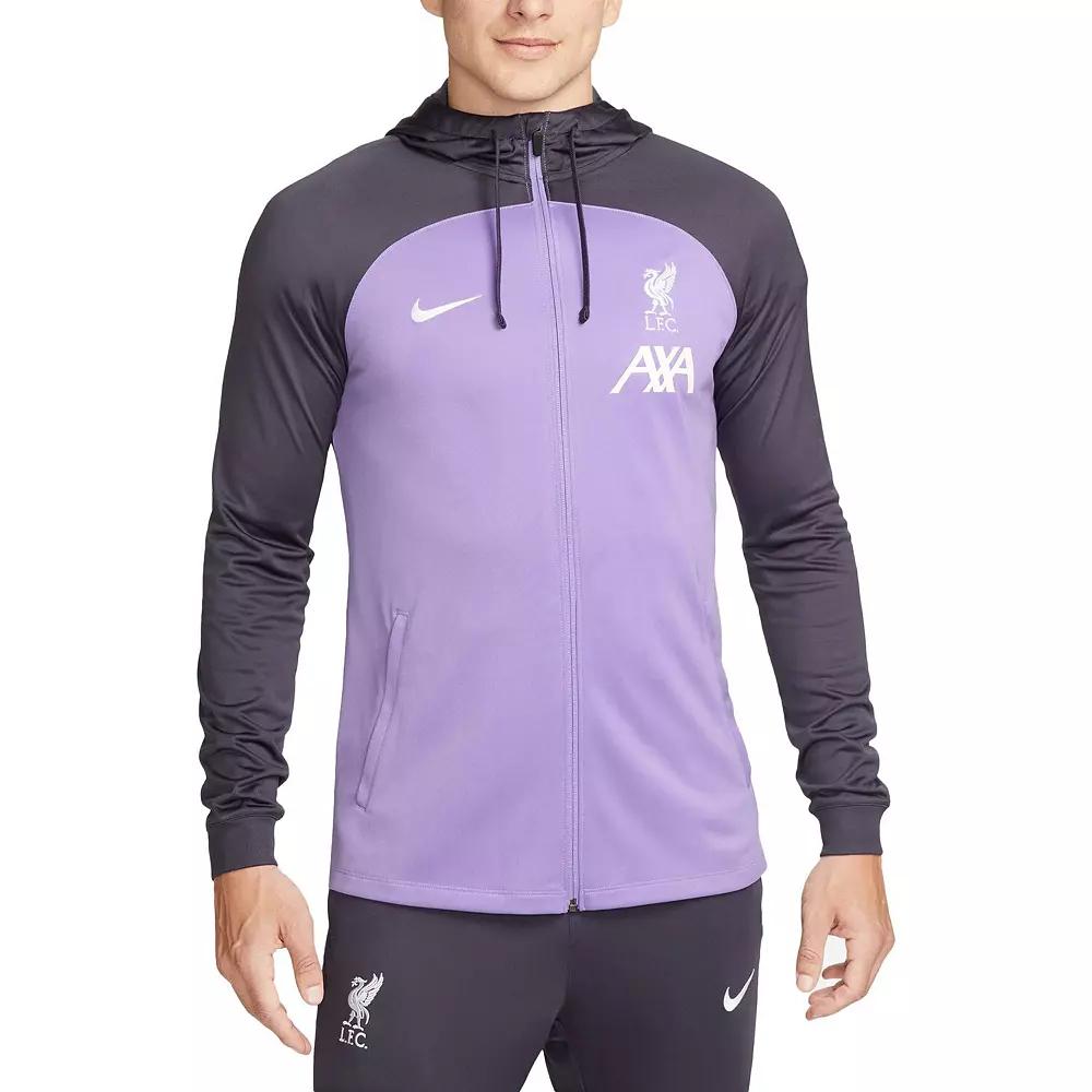 Men's Nike Purple Liverpool 2023/24 Strike Raglan Full-Zip Track Jacket, Size: Medium, Lvp Purple Product Image