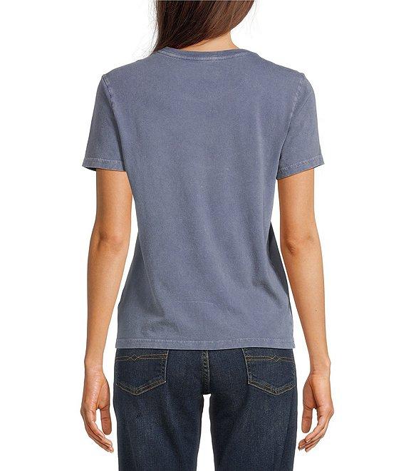 Lucky Brand Celestial Frame Crew Neck Short Sleeve Tee Shirt Product Image