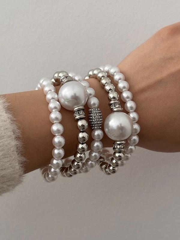Beaded Shiny Bracelet Accessories Five Pieces Sets Product Image