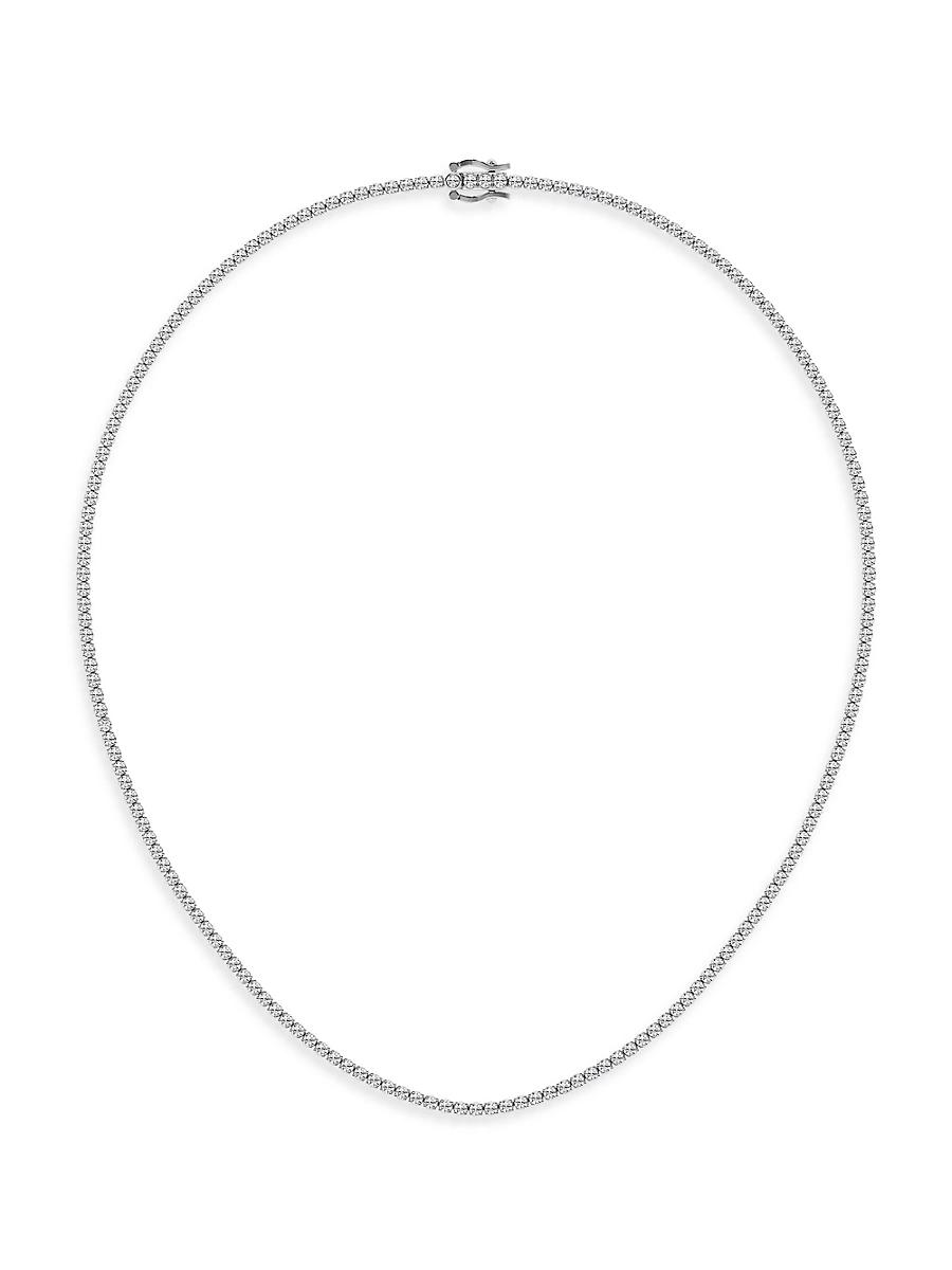 Womens Platinum & Lab-Grown Diamond Tennis Necklace/5.00-20.00 TCW Product Image