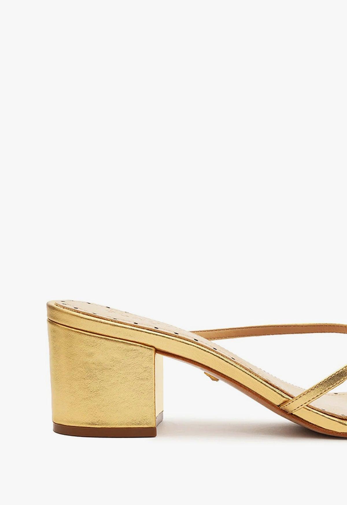 Alma Metallic Leather Sandal Female Product Image