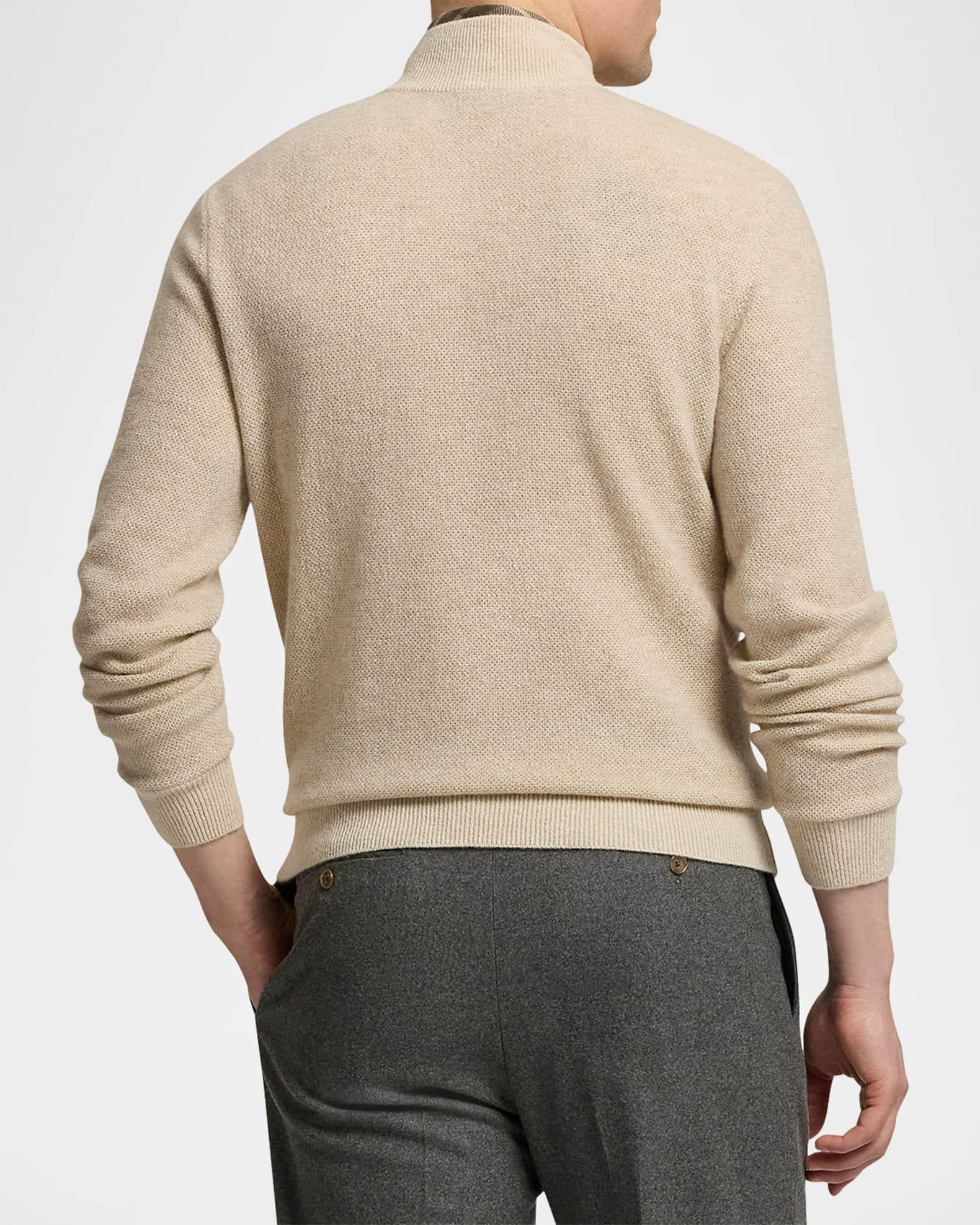 Men's Cashmere Half-Zip Sweater Product Image