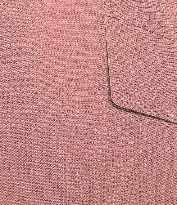 Kasper Crepe Notch Collar 1-Button Jacket Product Image