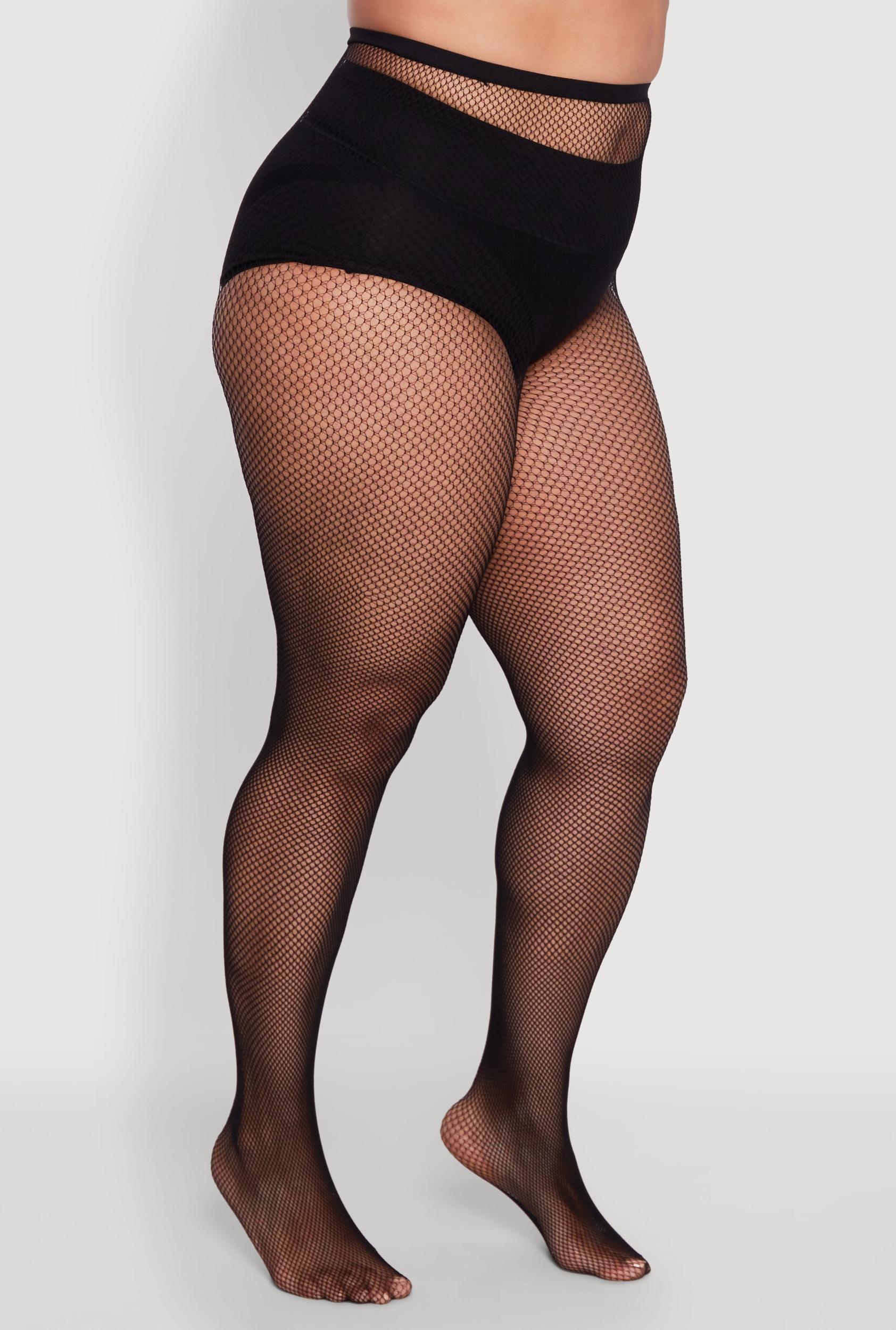 Plus Size Assorted Patterned High Waisted Tights Female Product Image