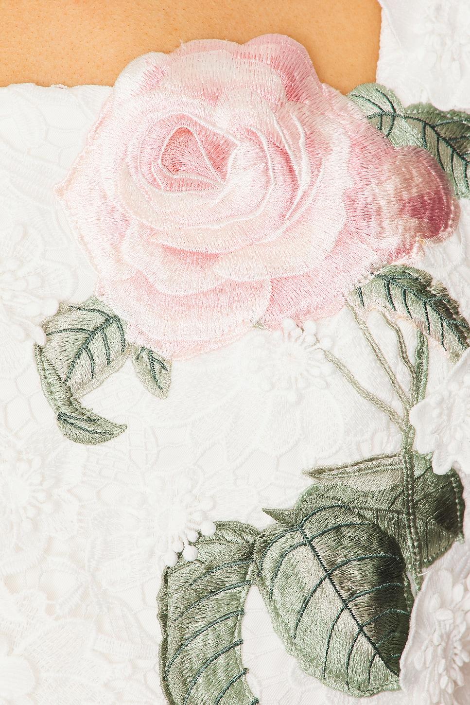 Larissa Embroidered Lace Midi Dress LEO LIN Product Image