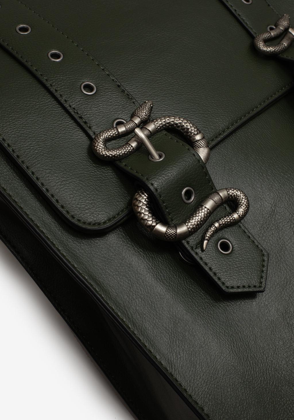 Mamba Snake Buckle Satchel Bag Product Image