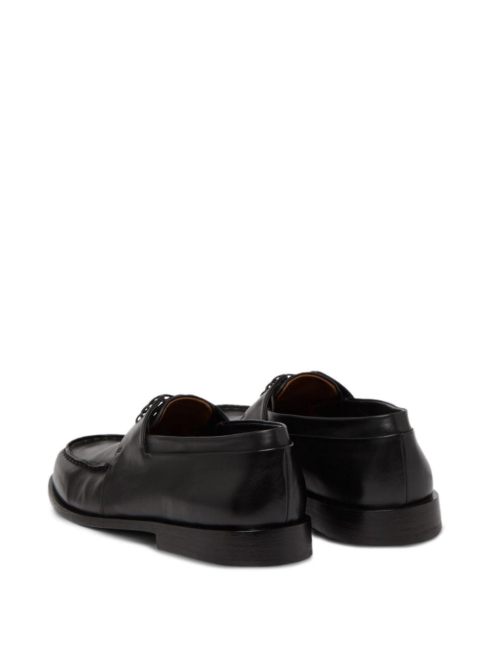 leather lace-up derby shoes Product Image