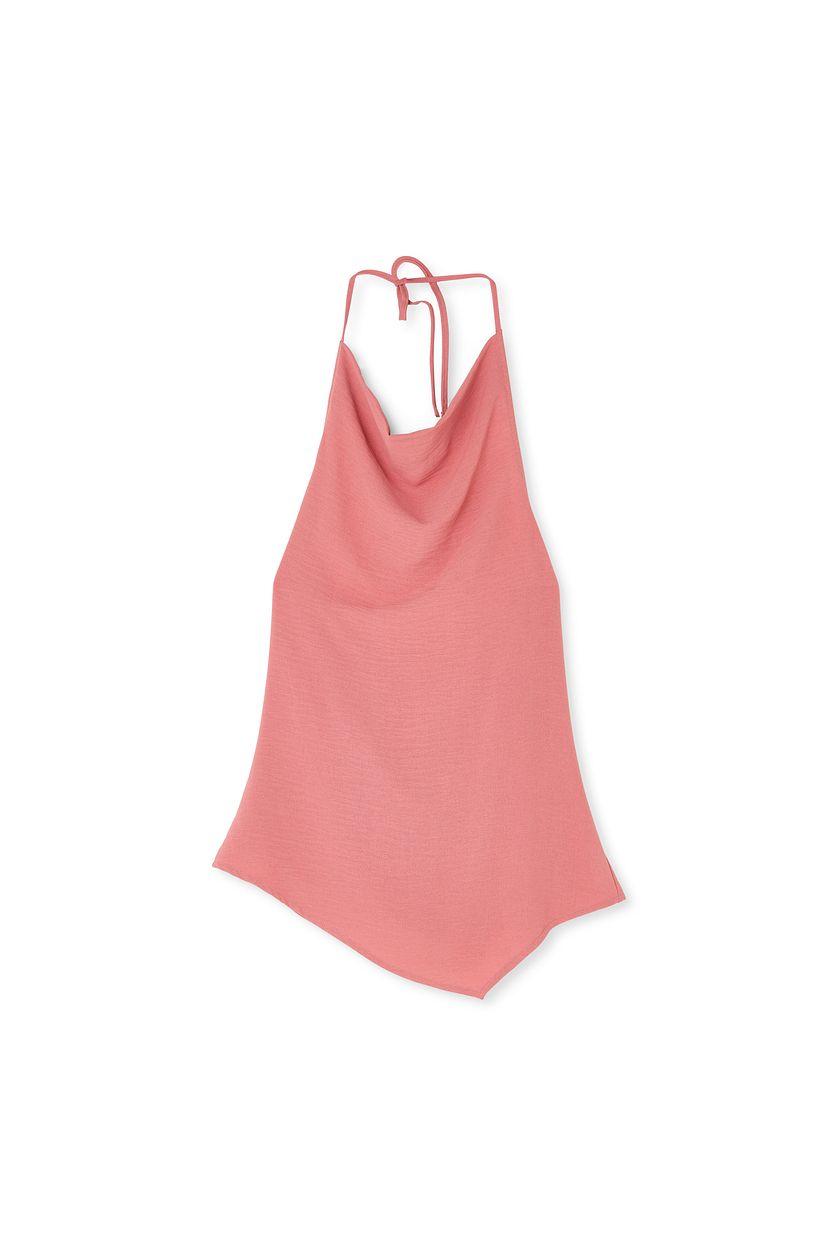 Funnel Neck Open Back Top Product Image