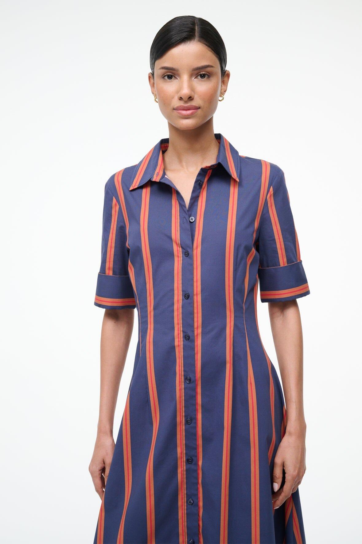 JOAN DRESS | RAILROAD STRIPE Product Image