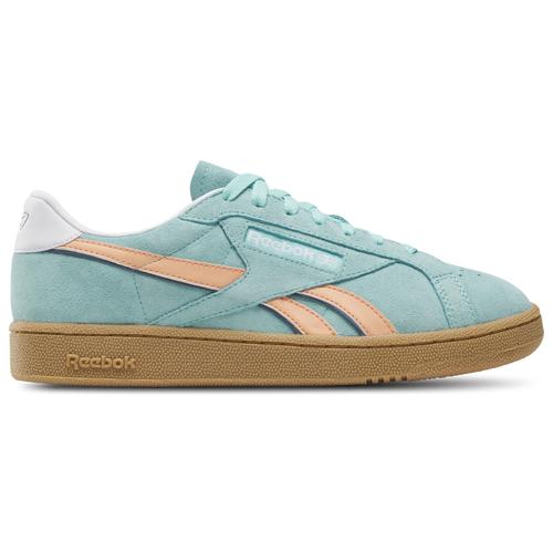 Reebok Mens Reebok Club C Grounds Uk - Mens Tennis Shoes Black/Gum/Collegiate Green Product Image