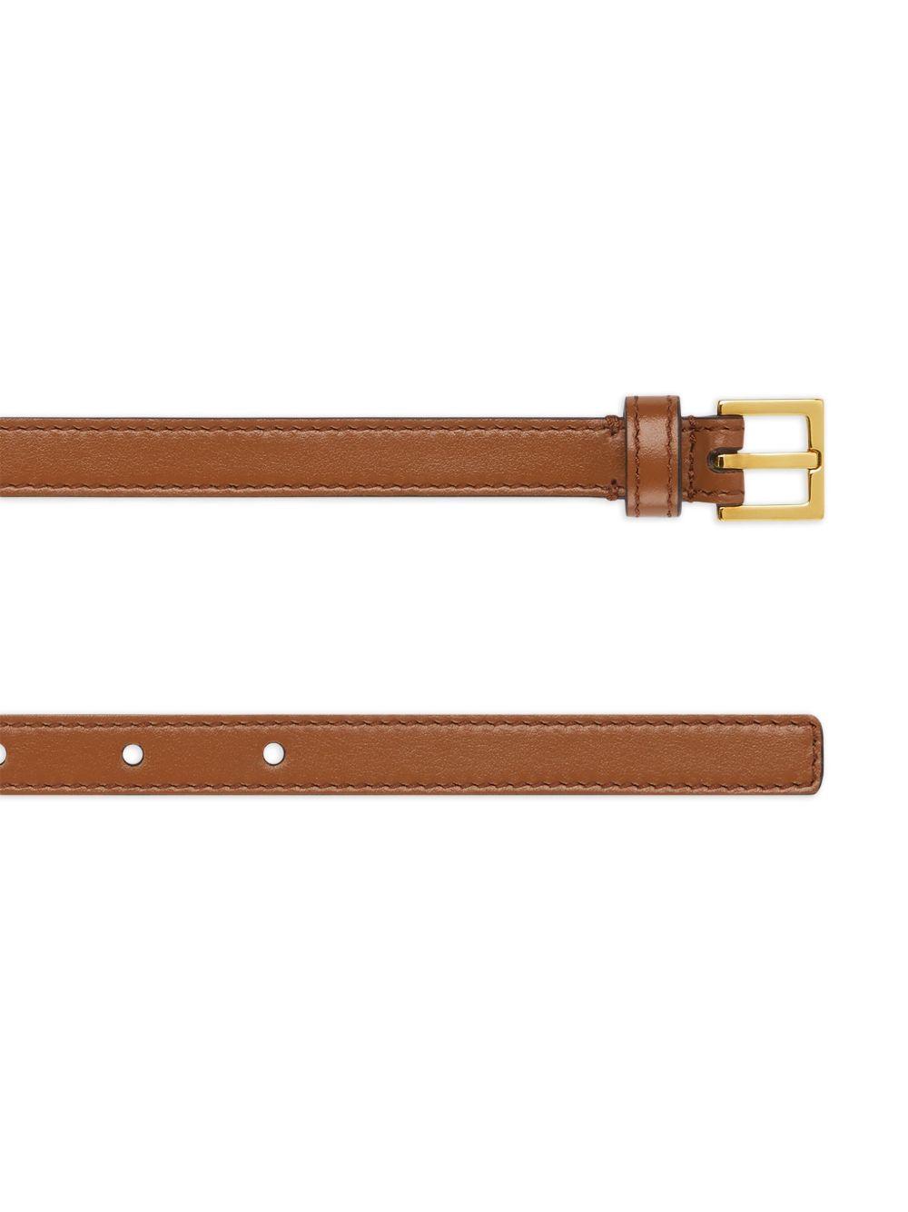logo-print leather belt Product Image