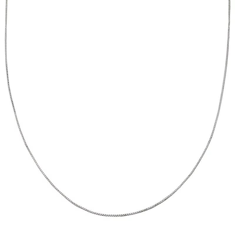 PRIMROSE Sterling Silver Box Chain Necklace - 16 in., Women's, Size: 16", Grey Product Image