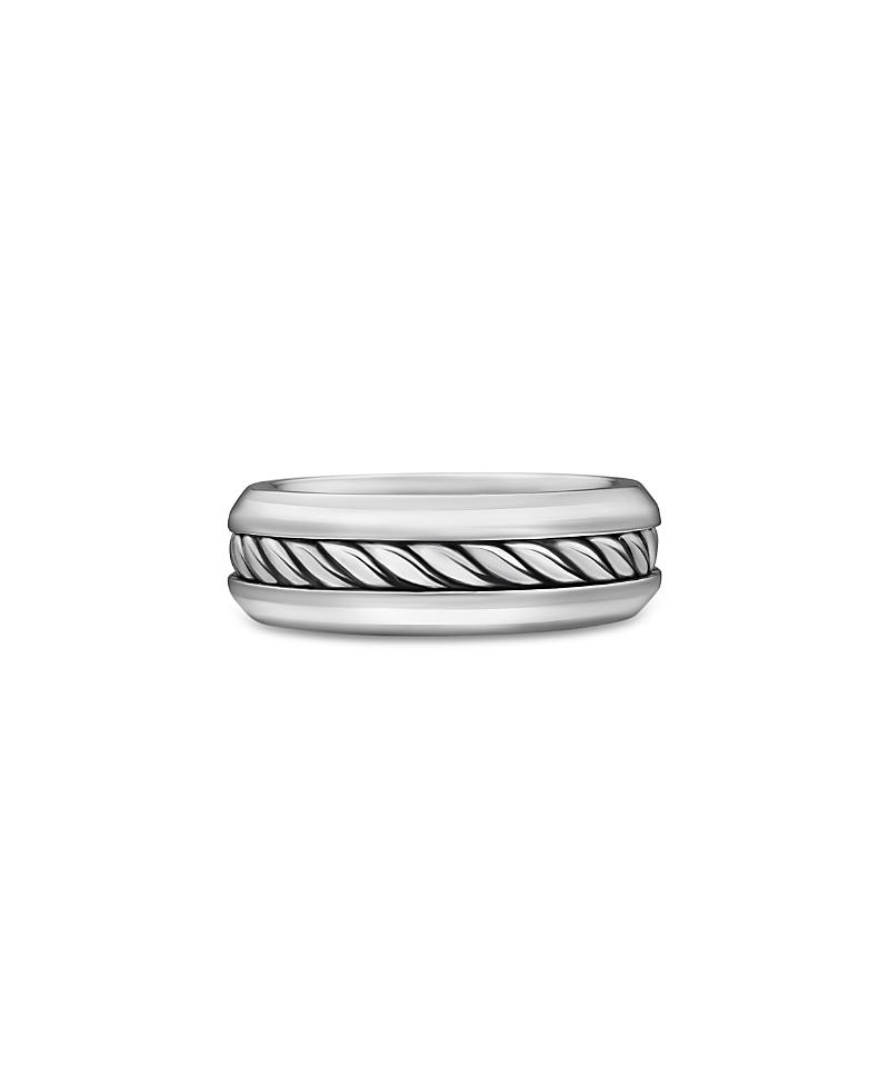 8mm Mens Cable Ring Product Image