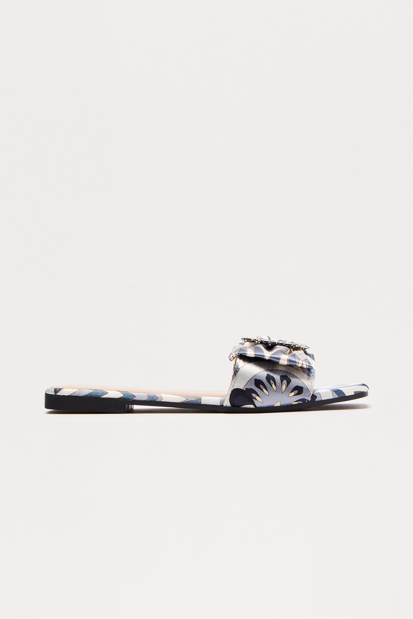 Ivan Jewel Buckle Sandals - Black Female Product Image