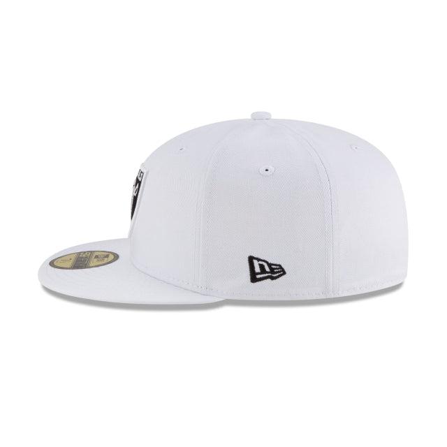 Las Vegas Raiders White 59FIFTY Fitted Hat Male Product Image