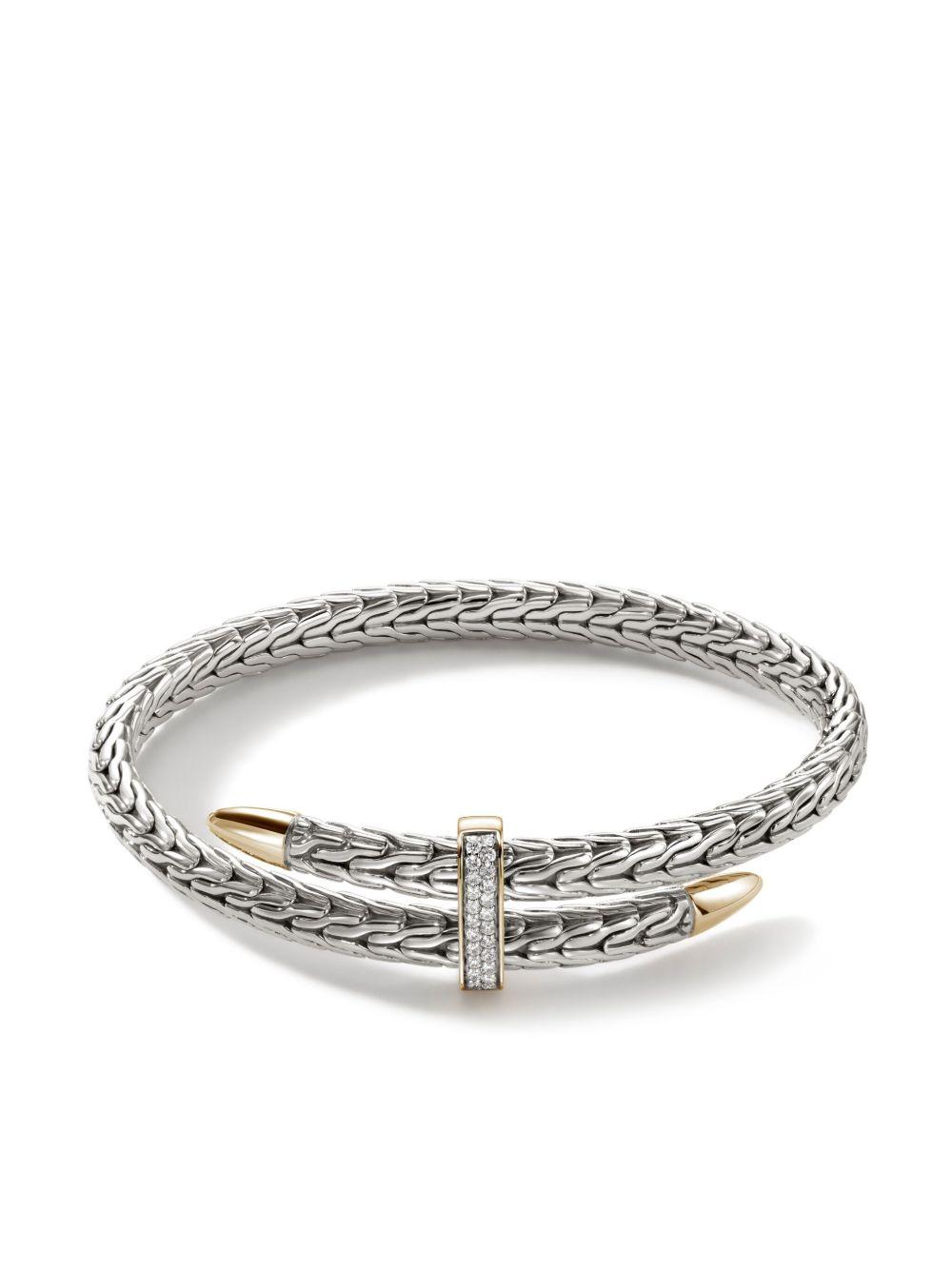 sterling-silver and 14k yellow-gold Spear Flex diamond bracelet Product Image