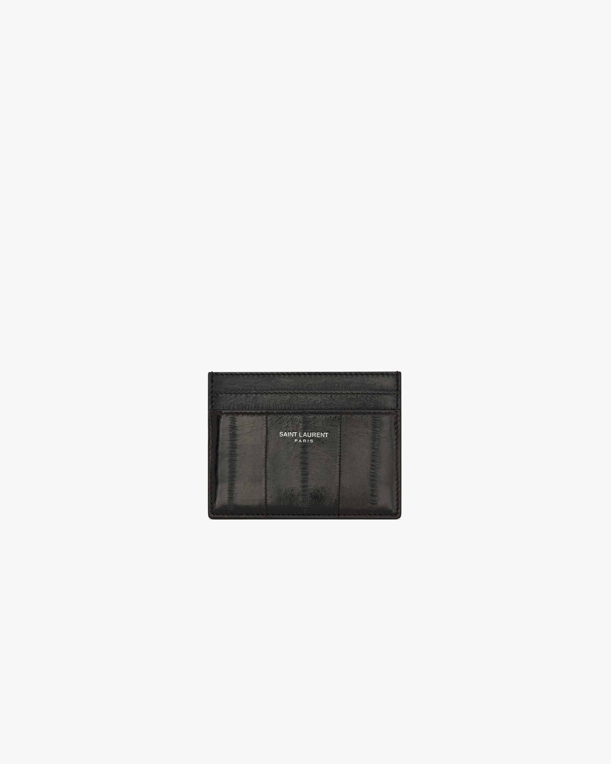 SAINT LAURENT PARIS card case in eel Product Image