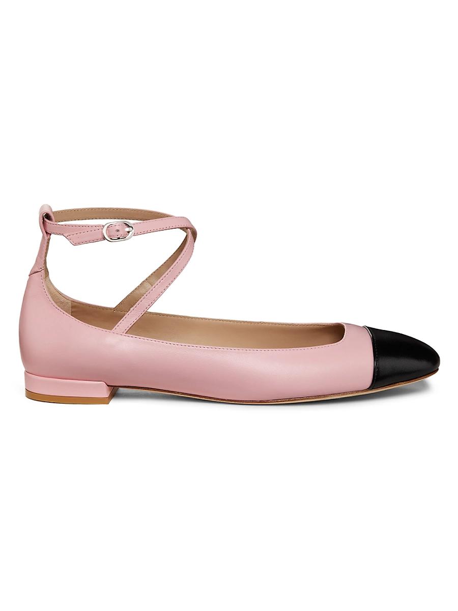 Womens Eden Strap Leather Ballet Flats Product Image