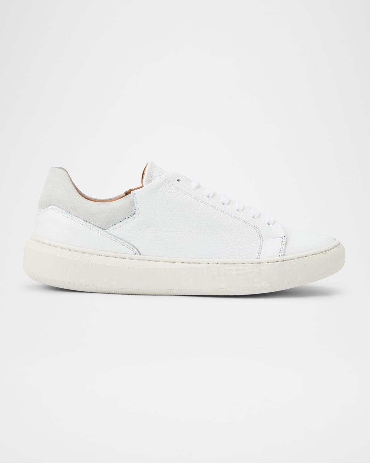 Men's Salvatore Low-Top Leather Sneakers  Product Image