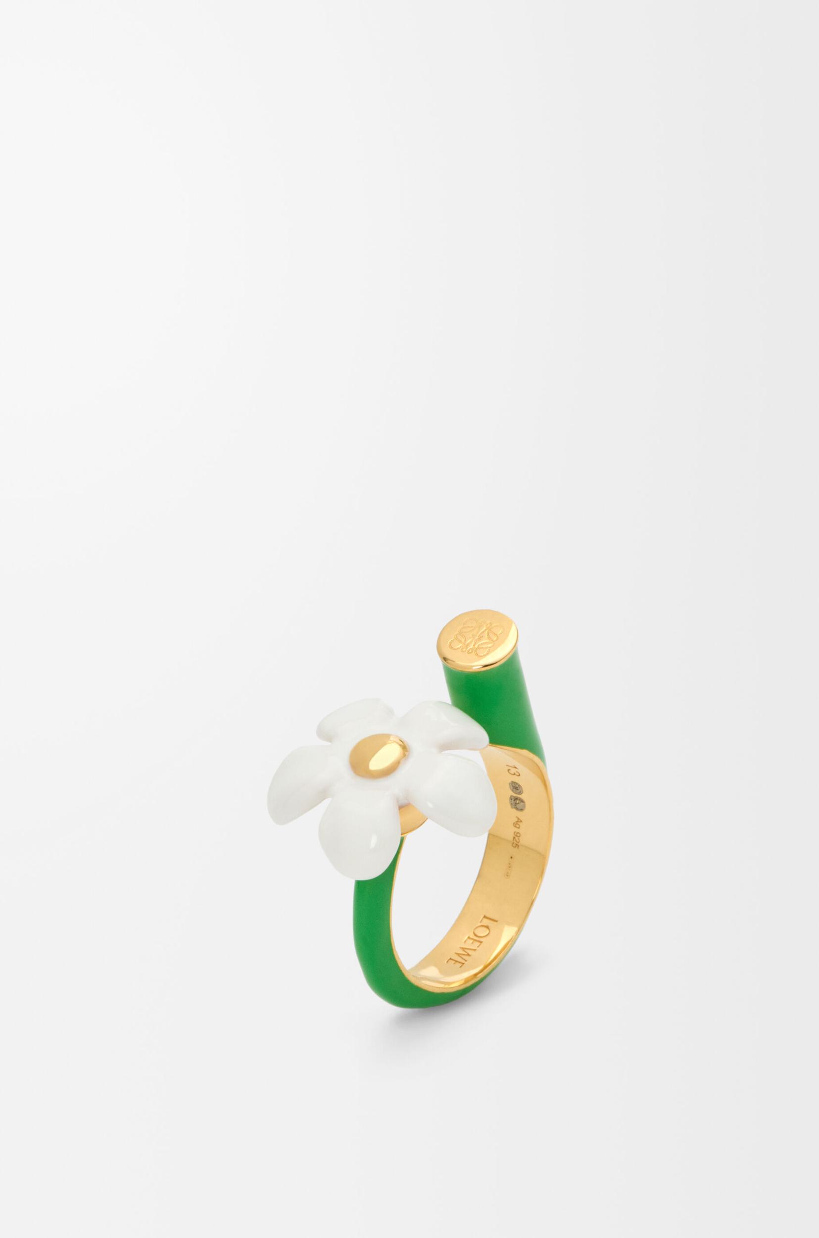 Flor ring in sterling silver and enamel Product Image