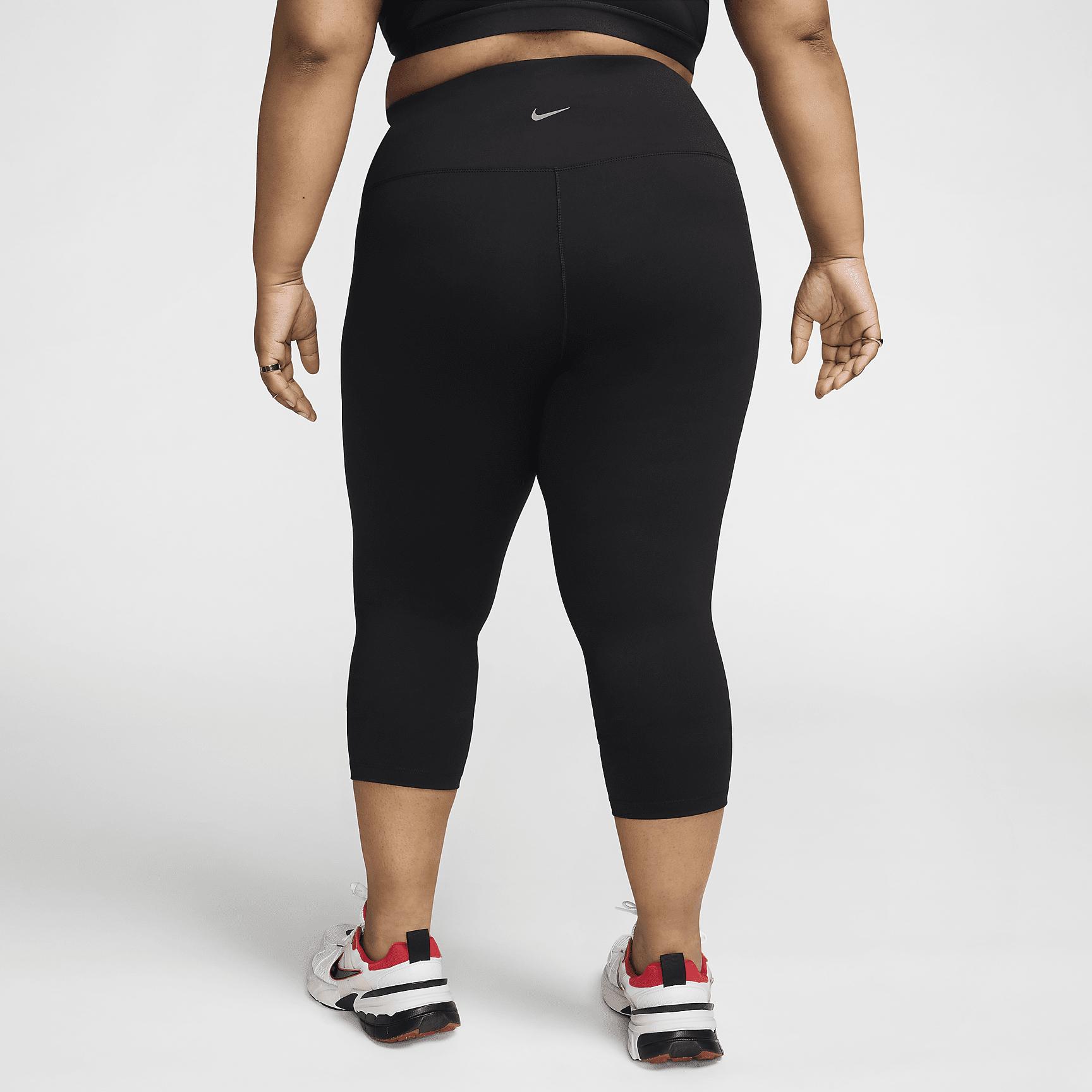 Nike Womens One High-Waisted Crop Leggings (Plus Size) | FN3238-010 Product Image