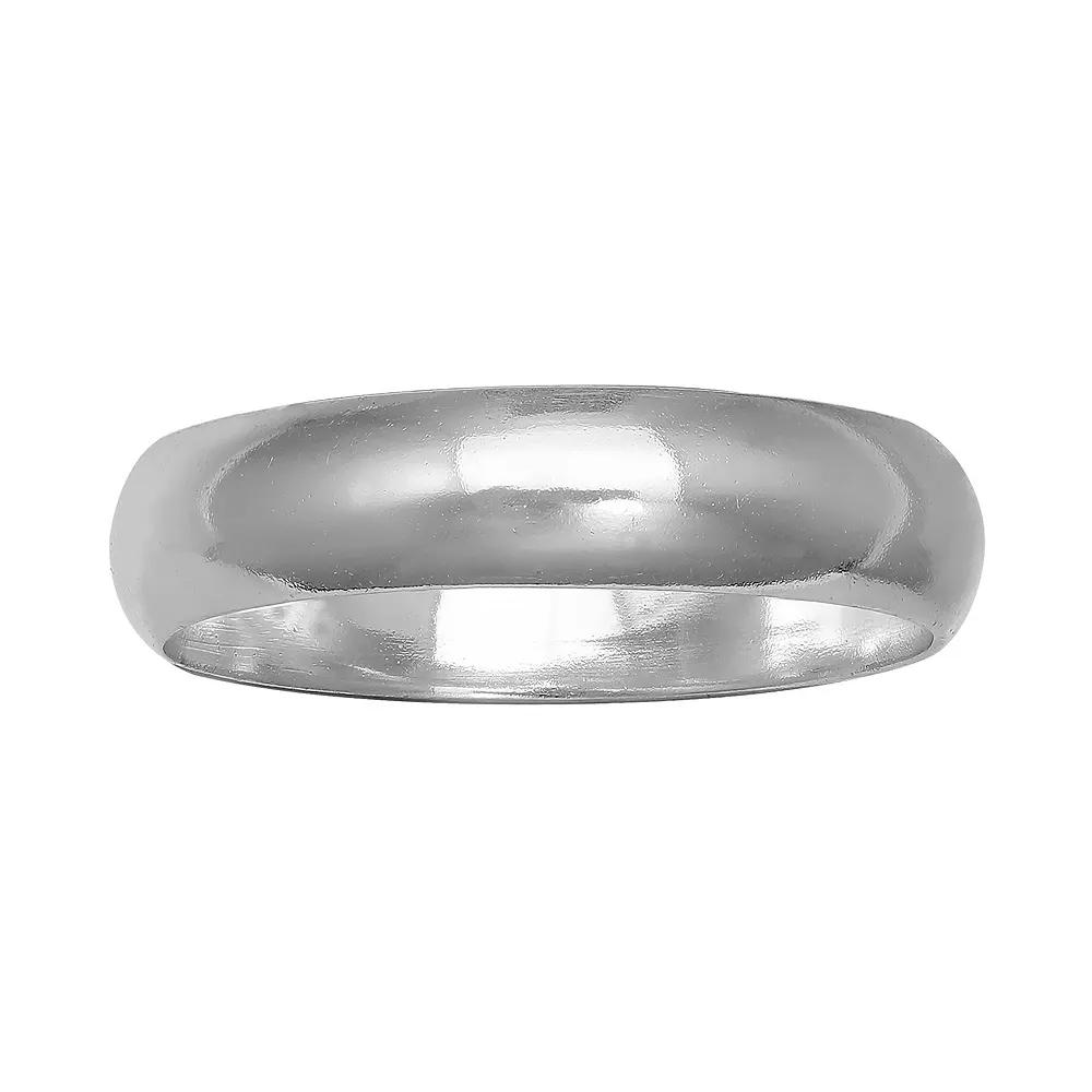 PRIMROSE Sterling Silver Polished Band - 5 mm, Women's, Size: 8, Silvertone Product Image
