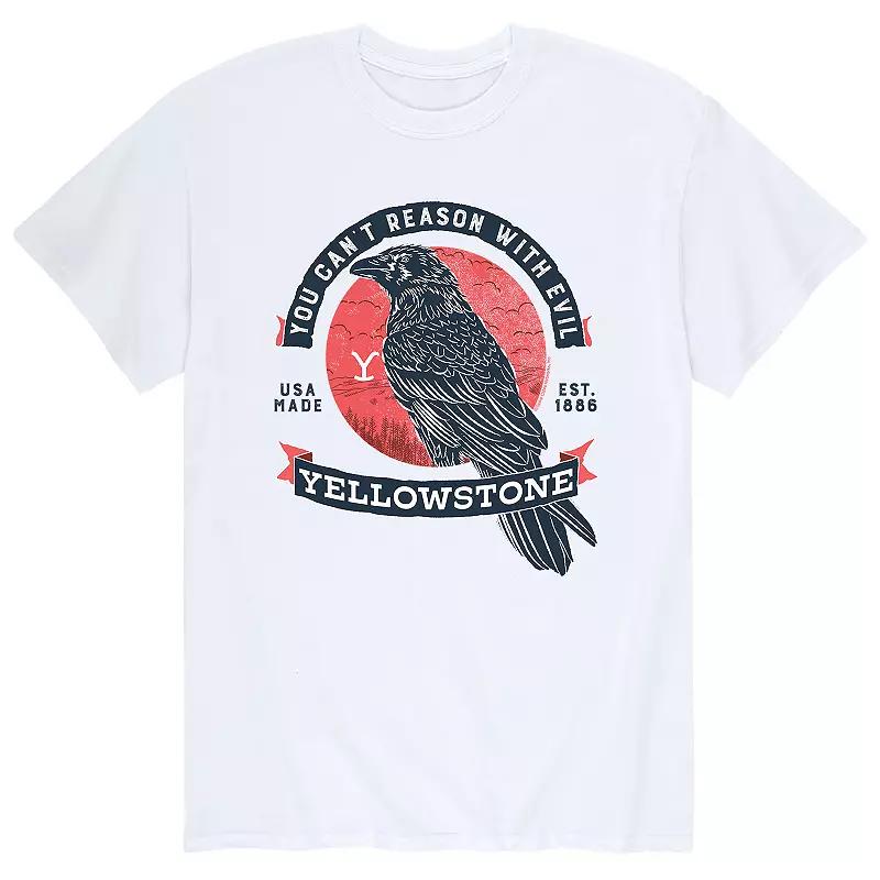 Men's Yellowstone "You Can't Reason With Evil" Crow Tee,  Product Image
