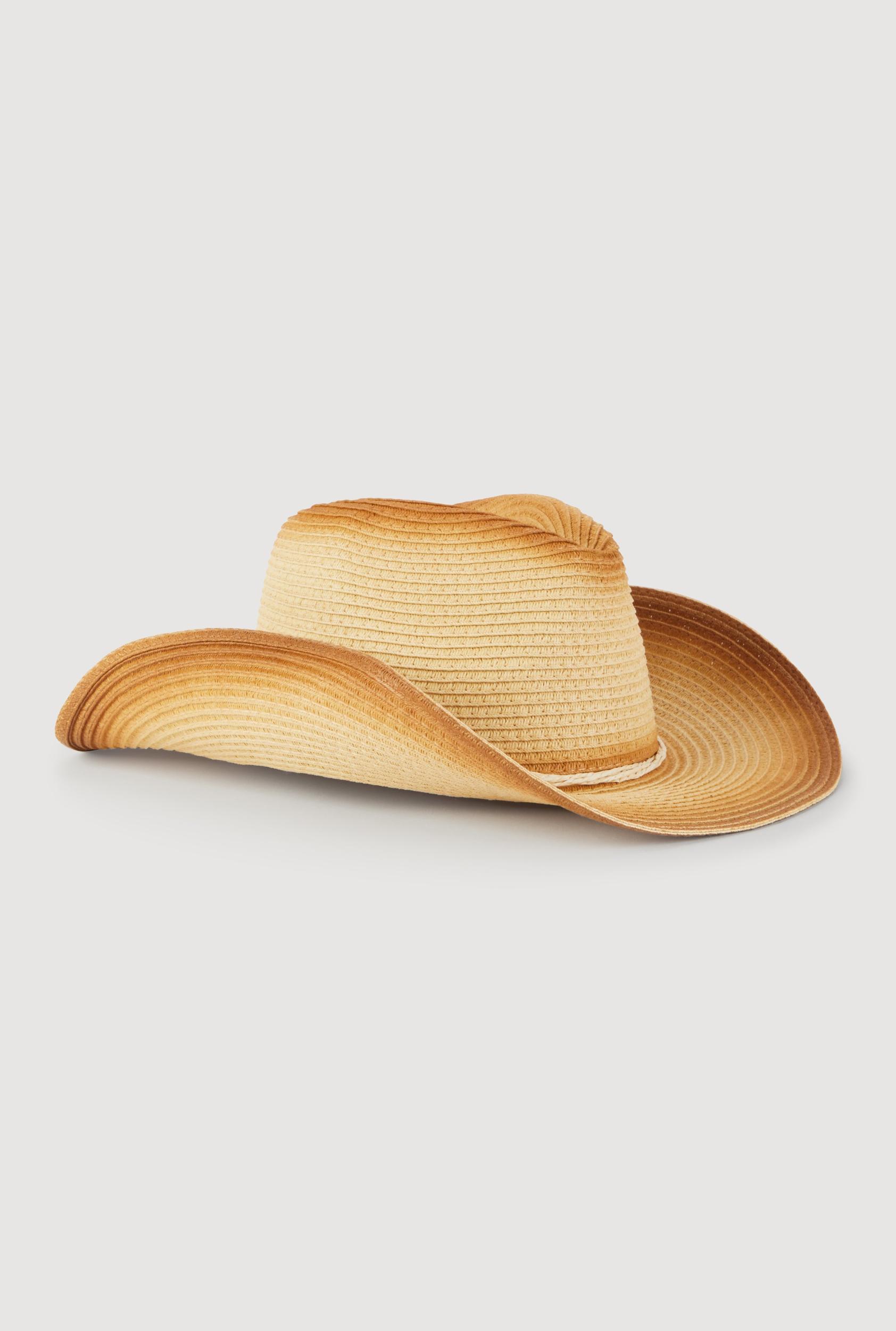 Straw Contrast Trim Cowboy Hat Female Product Image