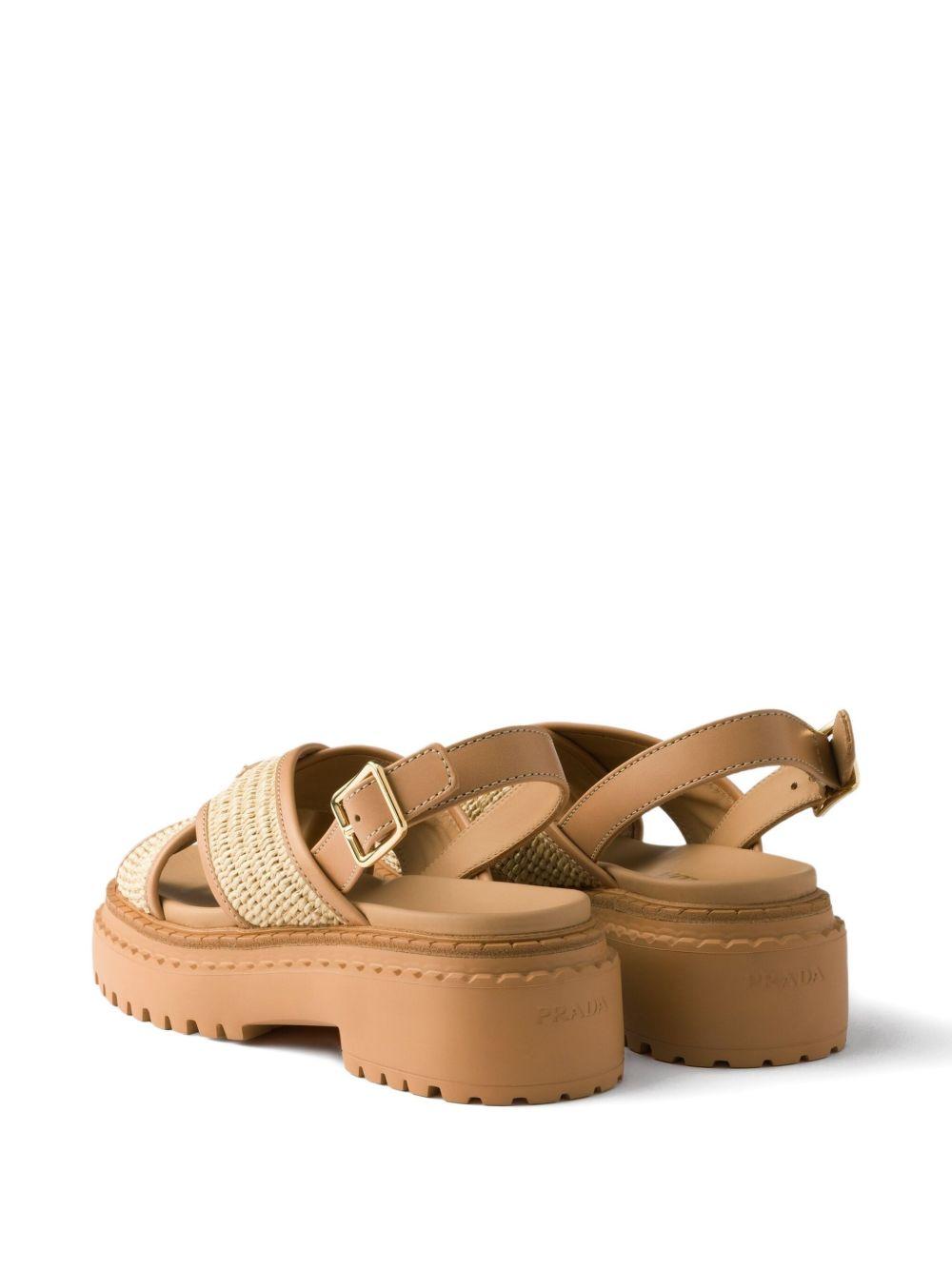 cross-strap platform sandals Product Image