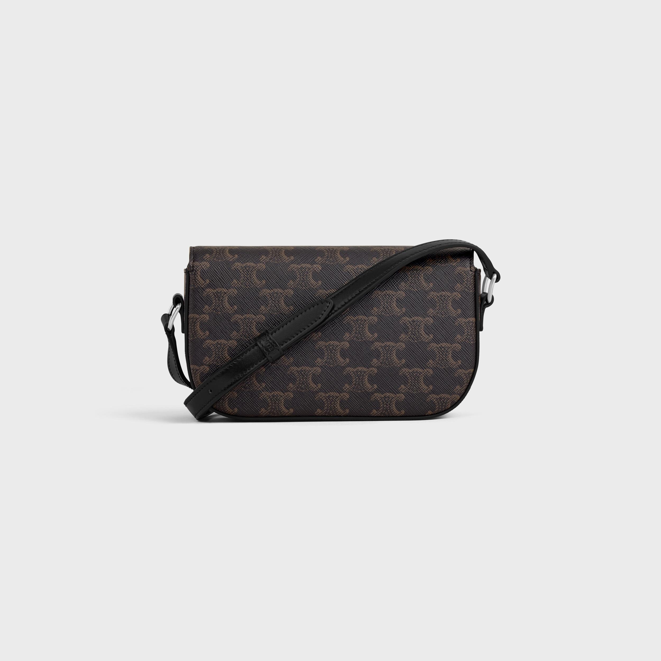 SMALL CROSSBODY BAG TRIOMPHE IN TRIOMPHE CANVAS AND CALFSKIN Product Image