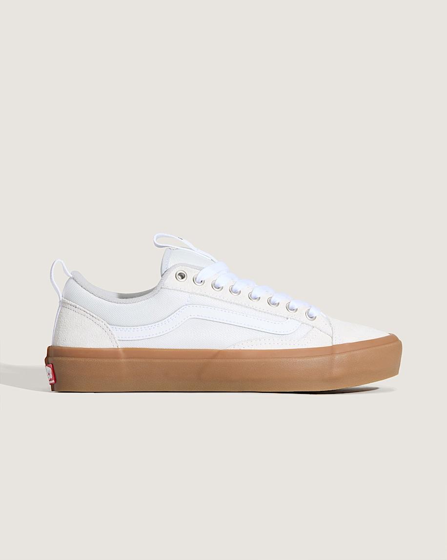Skate Old Skool 36+ Gum Shoe in White| Vans US Product Image
