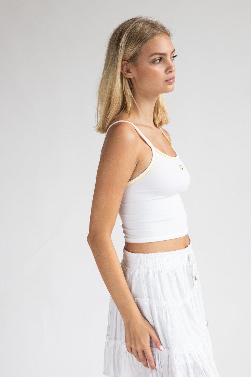 Embroidered Fruit Seamless Tank Top Product Image