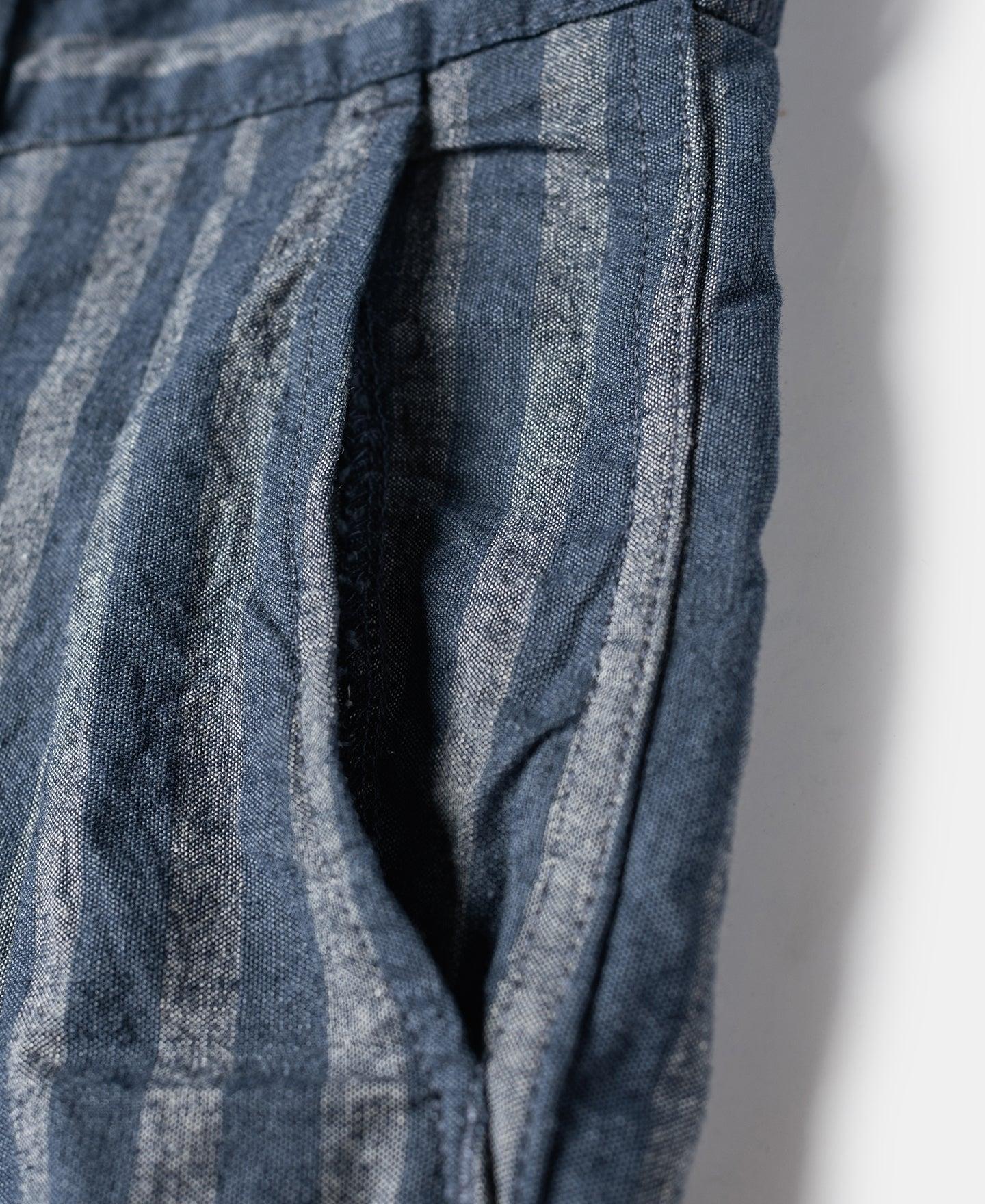 Relaxed Fit Striped Chambray Shorts Product Image