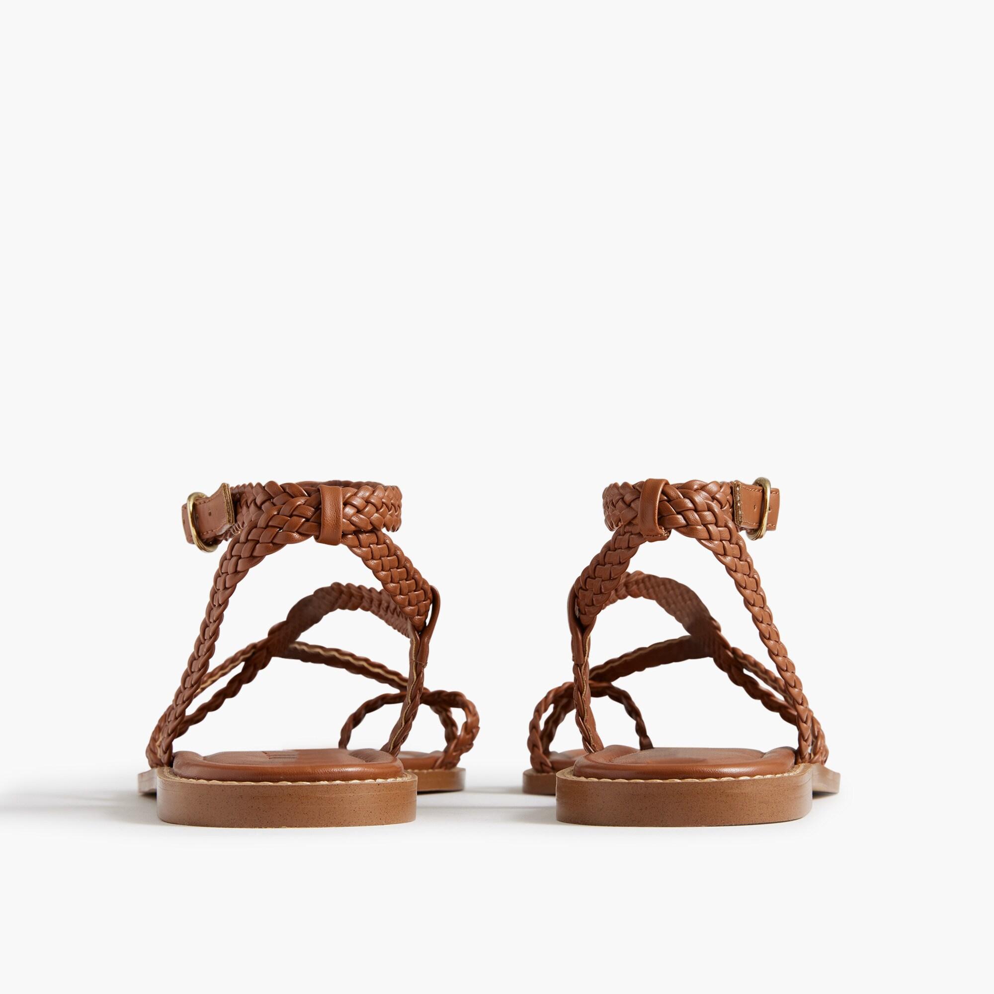 Braided strappy sandals Product Image
