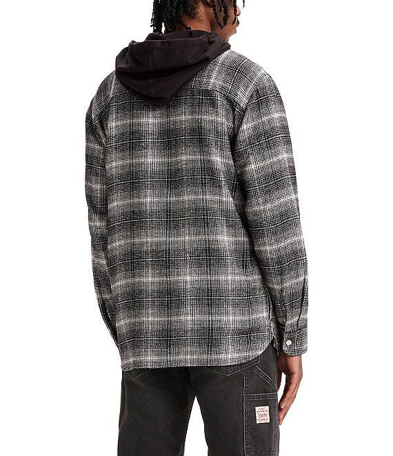 Levi's® Long Sleeve Plaid Hooded Worker Shirt Product Image