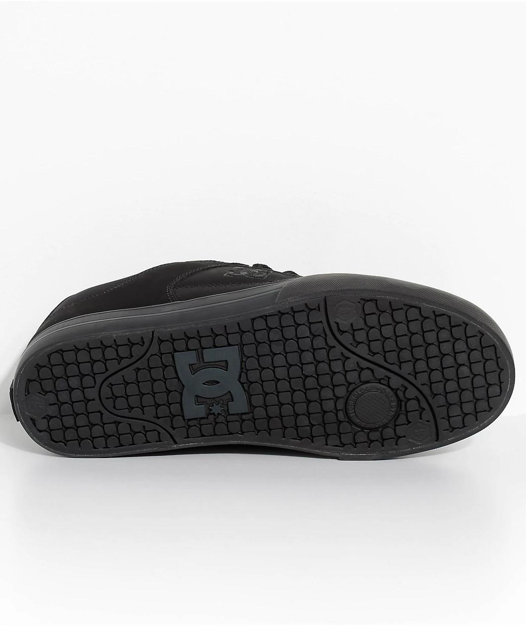 DC Pure Black & Pirate Black Skate Shoes Product Image