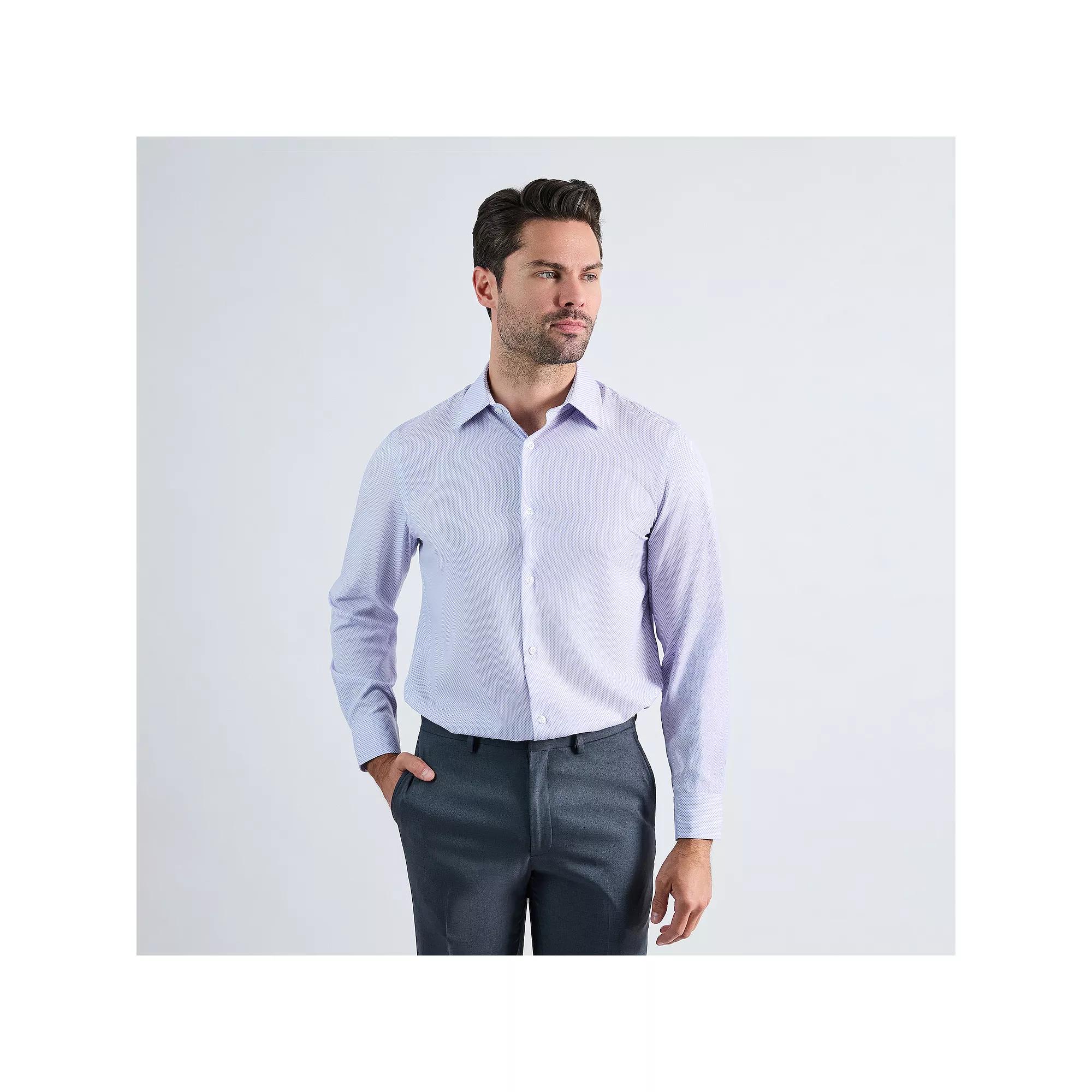 Men's Haggar® Smart Wash® Slim Fit Patterned Dress Shirt,  Product Image