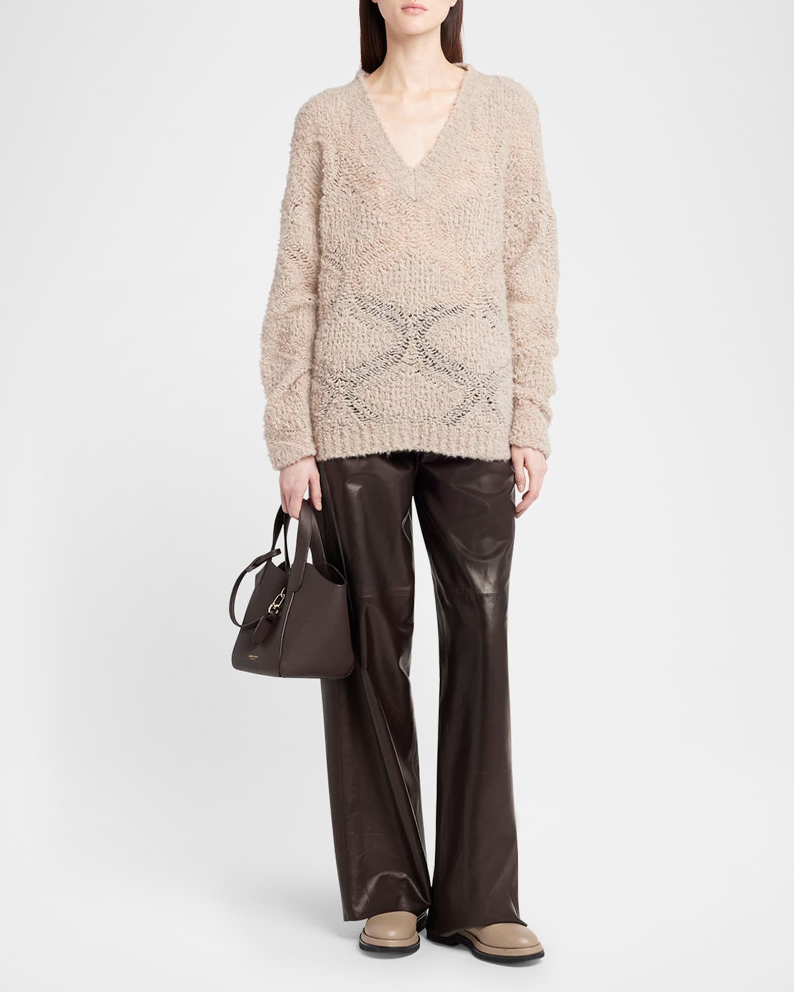 Relaxed Nappa Leather Trousers Product Image