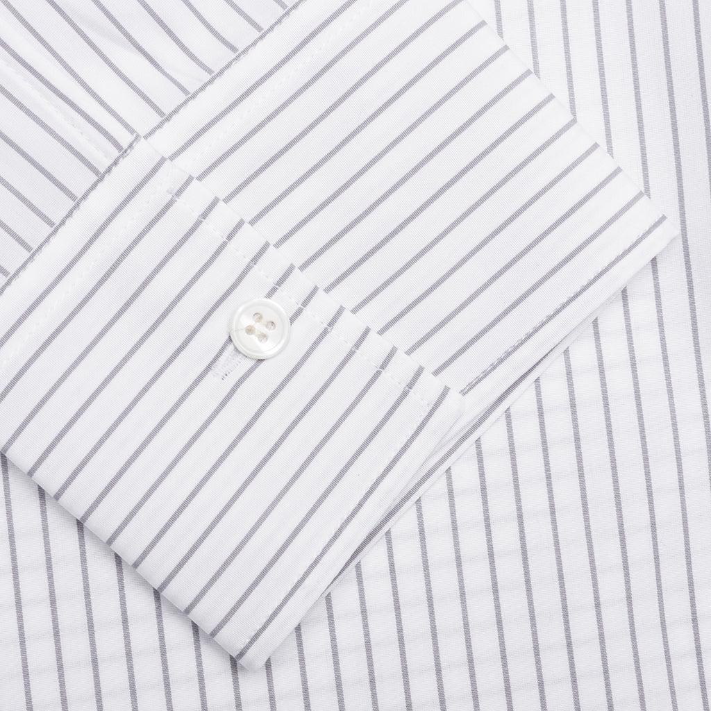 Contrast Patch Pocket Shirt - Grey/White Male Product Image