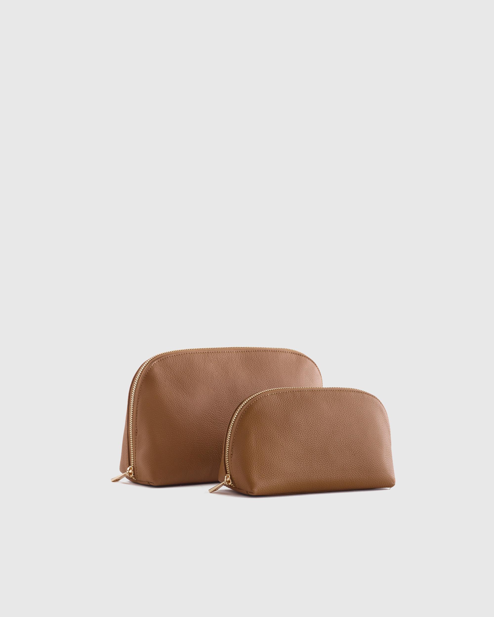 Quince | Women's Italian Leather Pouch Travel Set Product Image