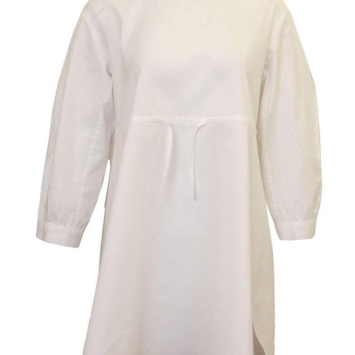 JNBY White Drawstring Waist Dress Product Image