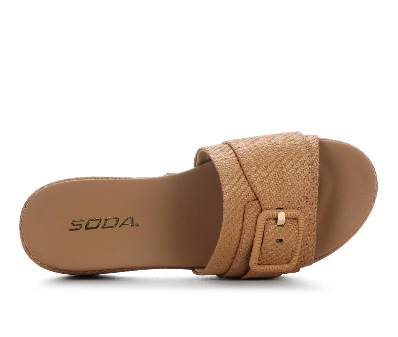 Women's Soda Lulah Wedge Sandals Product Image